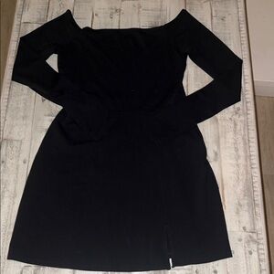 American Eagle Outfitters Black Long Sleeve Dress